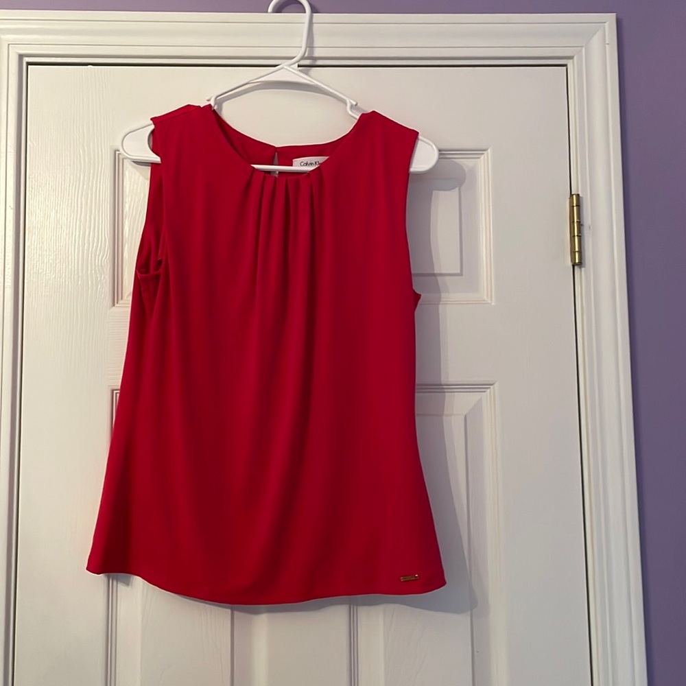 Raspberry Calvin Klein Dress Top